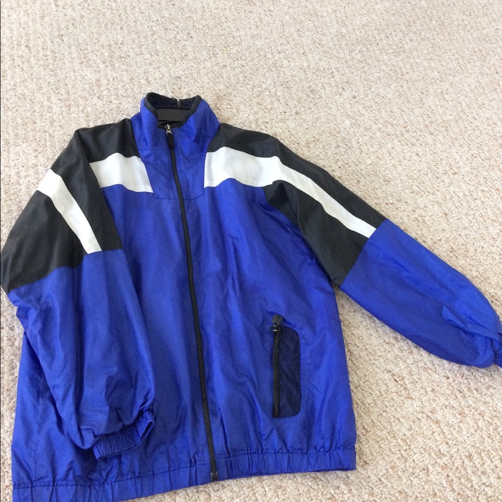Blue Windbreaker